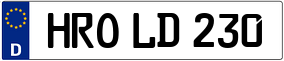 Trailer License Plate